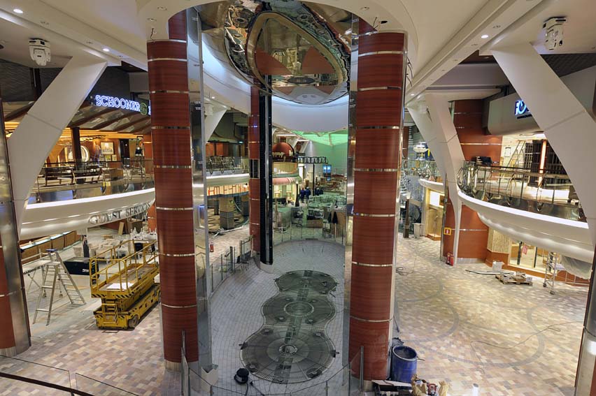 Allure of the Seas view to royal promenade 