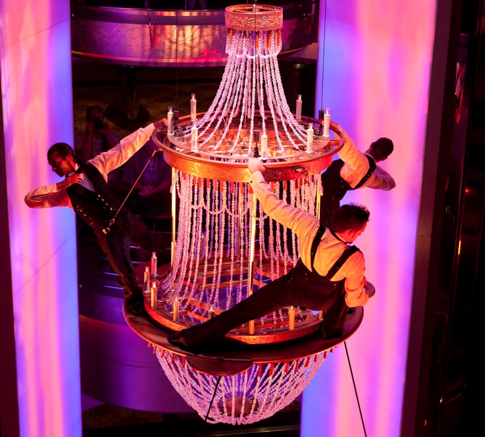 Entertainers performing in the Centrum