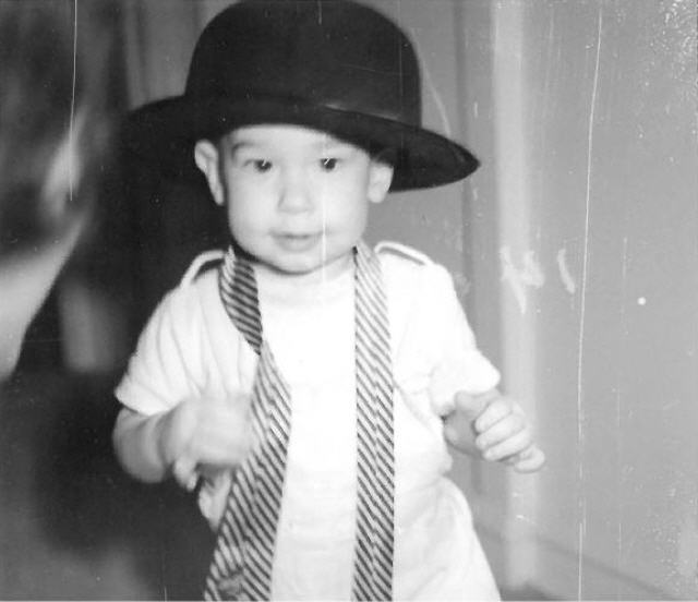 A very young Adam Goldstein
